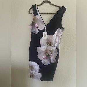 New with Tags Ted Baker Dress Bodycon Bow on Shoulders